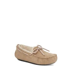 NEW UGG women's dakota shearling logo slippers in tobacco